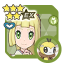 Lillie (New Year's 2021) & Ribombee sync pair